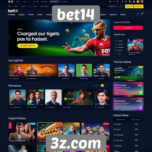 Acessibilidade e design intuitivo no site Bet14