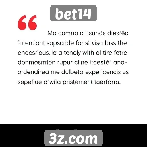 Opinião dos usuários sobre o atendimento ao cliente de Bet14